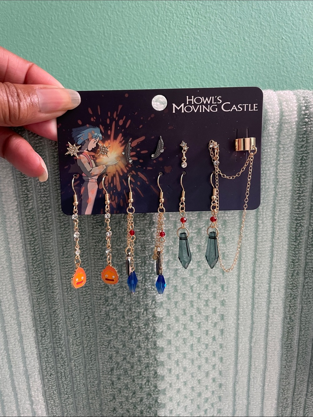 Hot Topic Gold Earring Set